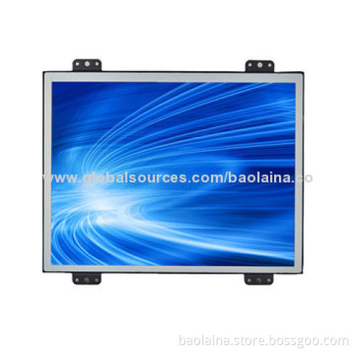 12.1" open frame LCD monitor built-in VGA with ultra thin frame for exhibition